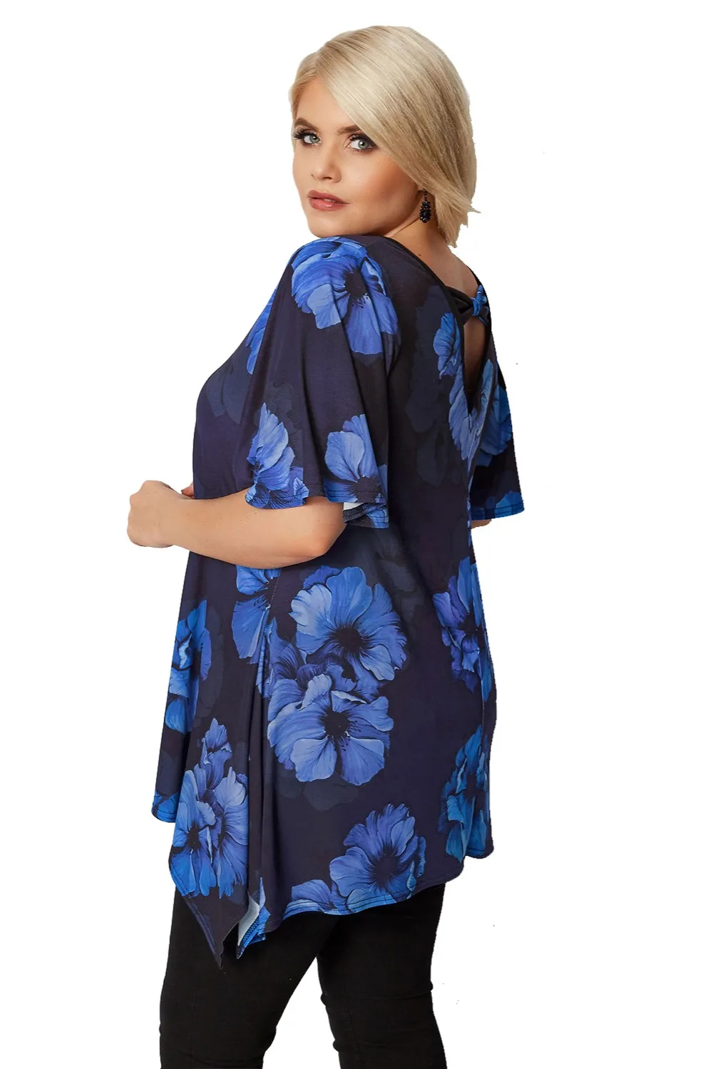 Black-Cobalt-Blue-Floral-Plus-Size-Top-LC251816-5-2