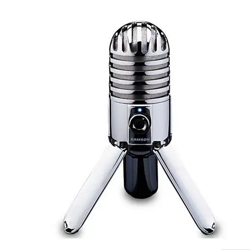 SAMSON Meteor Mic USB конденсаторный микрофон Студийный микрофон для компьютера ноутбука сетевой Подкаст, высокое качество звука