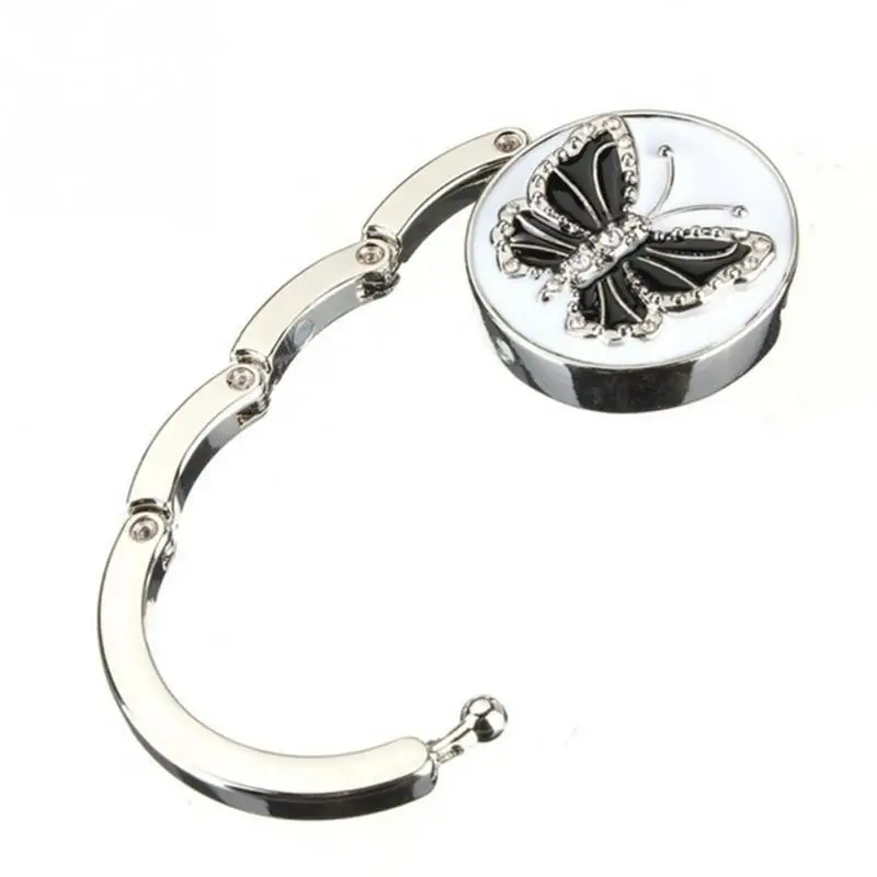 

Butterfly Pattern Folding Hook Hanger Holder for Purse Handbag Bag Decor Hang