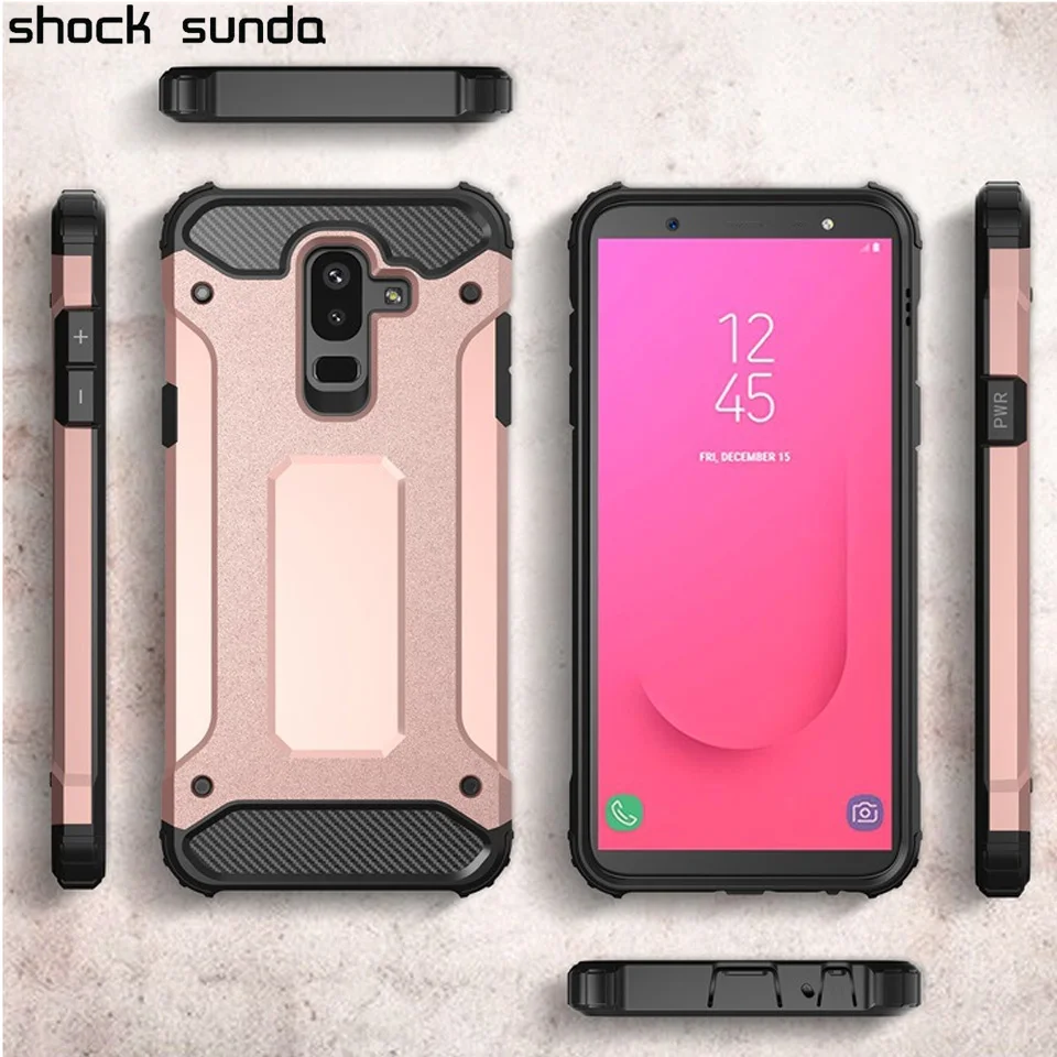 

Shock Sunda Shockproof Hard Armor Phone Case For Samsung Galaxy J8 2018 Case Silicone Samsung J8 2018 Cover Dropshipping 2018