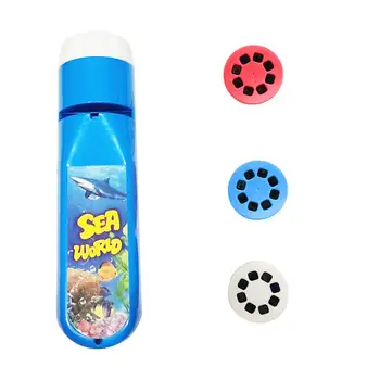 

Mini Projector Torch Educational Light-up Toys Kids Flashlight Story Book Sleep Light Projection Lamp Led Fairy Tale Perform Set