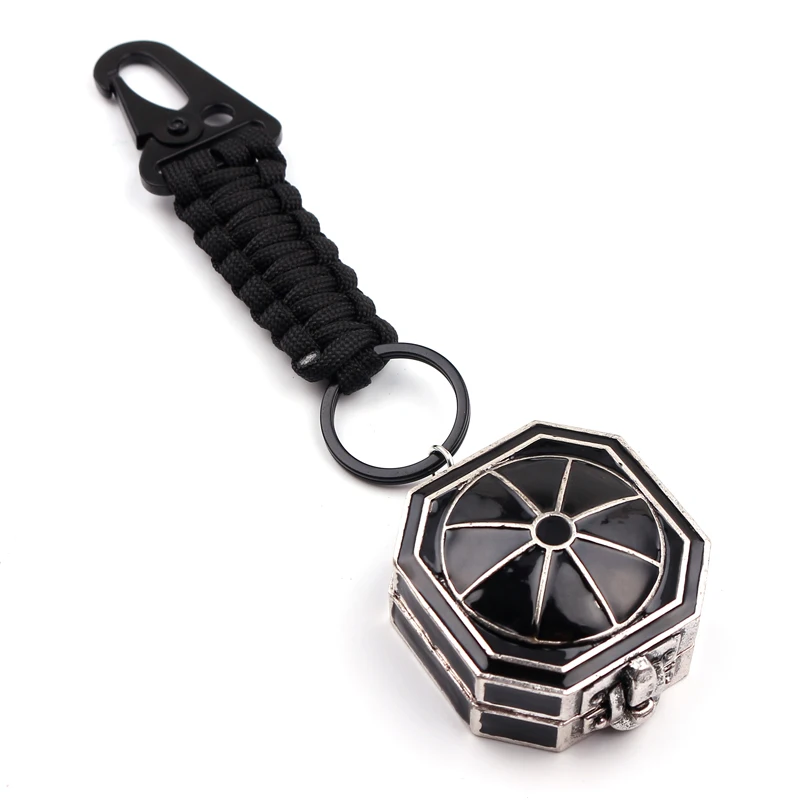 

Pirates of the Caribbean Compass Keychains Keyring Jack Sparrow Compass Braided Leather Rope Keychain Wanderlust Trinket Jewelry