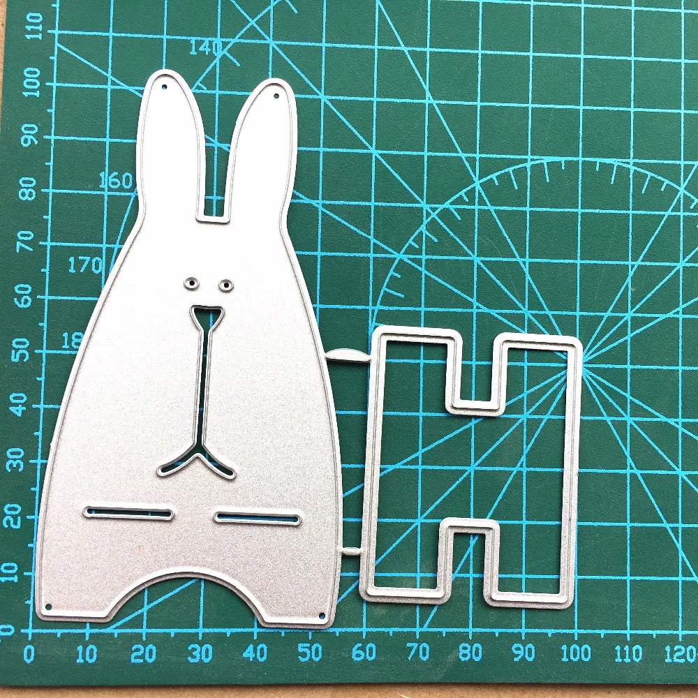 1 шт 3D кролик резки металла умирает рождественские трафареты для бумага для скапбукинга DIY декоративная открытка Ремесло тиснение высечки