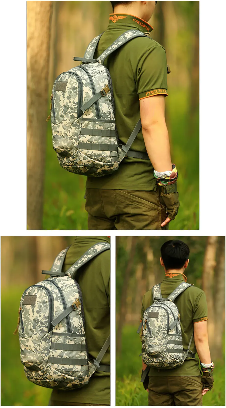 Impermeável ao ar Bolsa do Exército Protetor Mais Militar Mochila Livre Viajar Ciclismo Tático Acampamento Caminhadas Bolsa Durável 20l 23 Esporte e Lazer