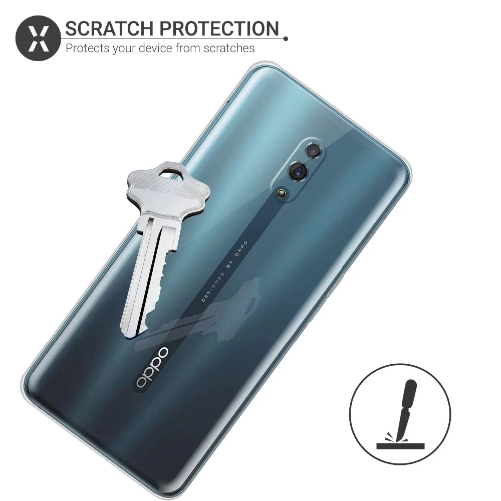 OPPO Reno Case Ultra Thin Clear Soft TPU Case For OPPO Reno 10X Zoom 5G Reno Z 2 F Realme 3 5 Pro Q X2 XT A9 A5 K5 A1K