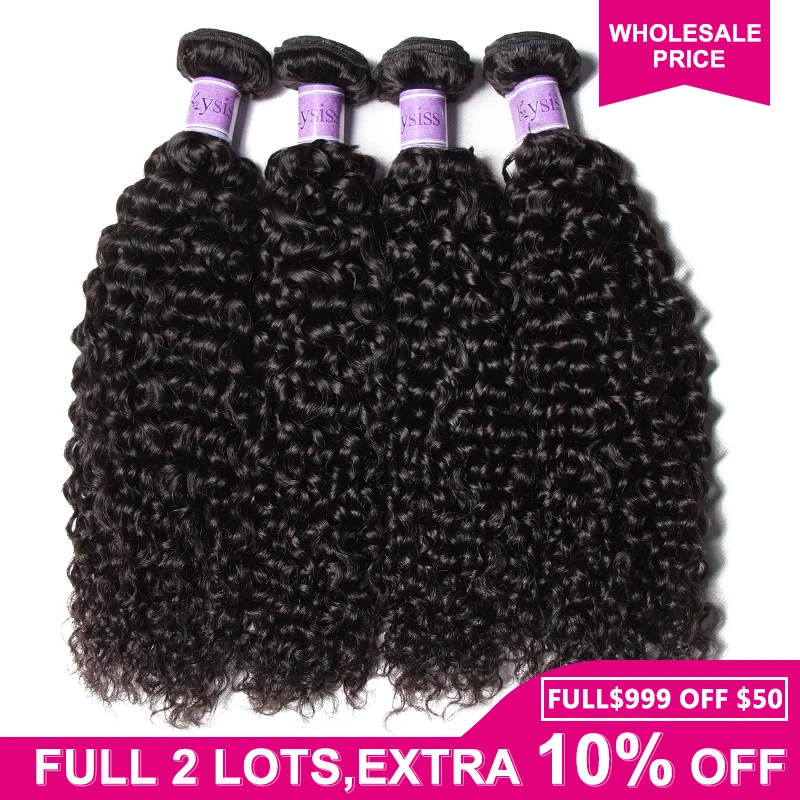 

UNice Hair Kysiss Series Brazilian Curly Hair 8A Brazilian Virgin Hair 10 Bundle Deals Wholesale Price Soft 100% Human Hair