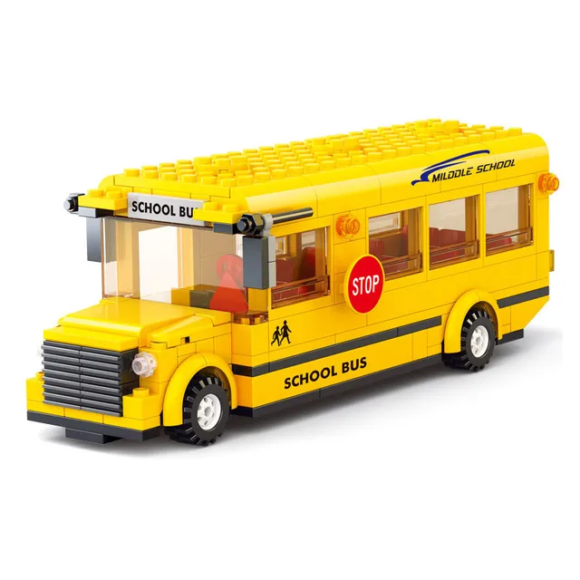 US $16 99 |Sluban M38 B0507 M38 B0506 M38 B0311 M38 B0333 school bus eductional as gift to kids-in Blocks from Toys & Hobbies on Aliexpress com |