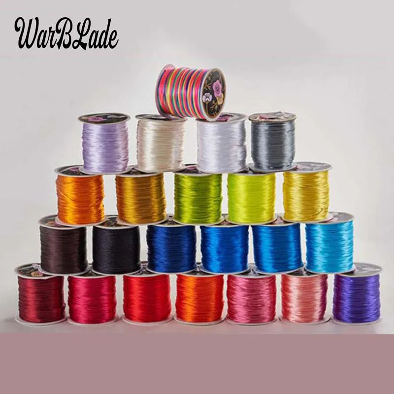 

60M/Spool 1.5mm 2mm 2.5mm Nylon Cord Chinese Knot Macrame Cord Thread String DIY Tassels Beading Braided Bracelet Jewelry Making