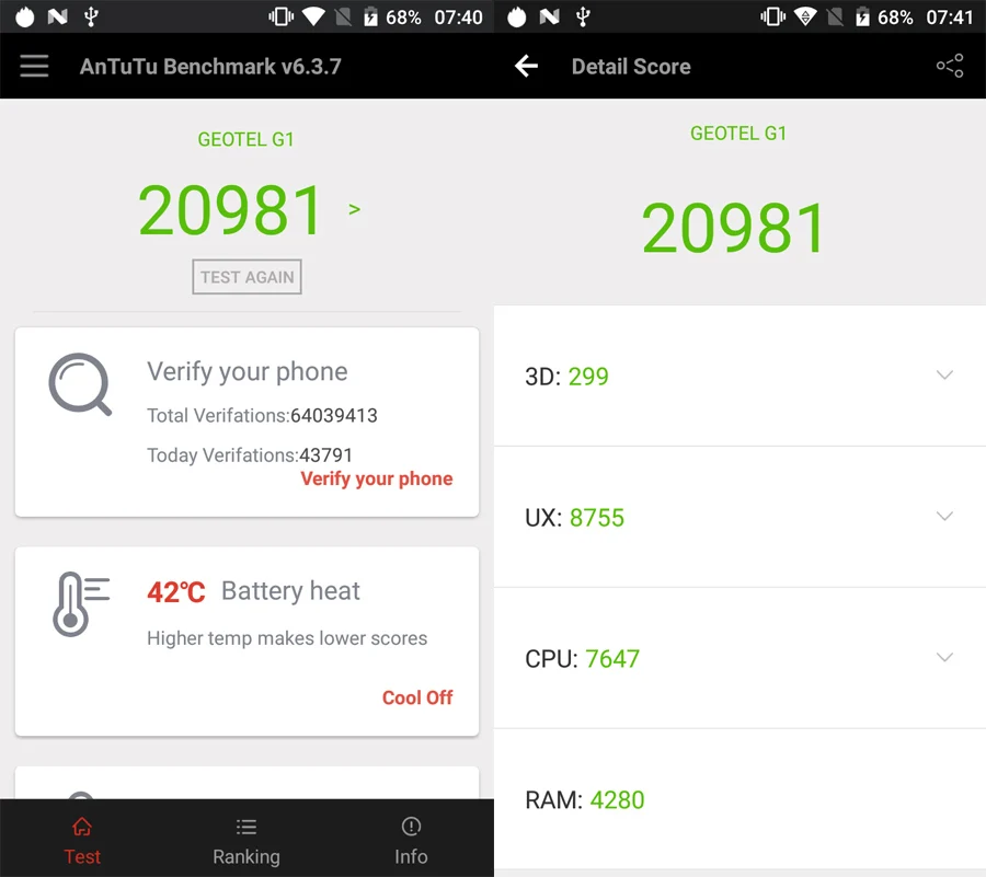 Мобильный телефон Geotel G1 3g WCDMA 7500 мАч MT6580A 2 Гб ОЗУ 16 Гб ПЗУ Android 7,0 четырехъядерный 5," 1280*720 МП gps