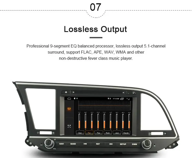 Perfect JDASTON Android 9.1 Car DVD Player For Hyundai ELANTRA 2016 2017 WIFI GPS Navigation 2 Din Car Radio Stereo Multimedia RDS Map 8