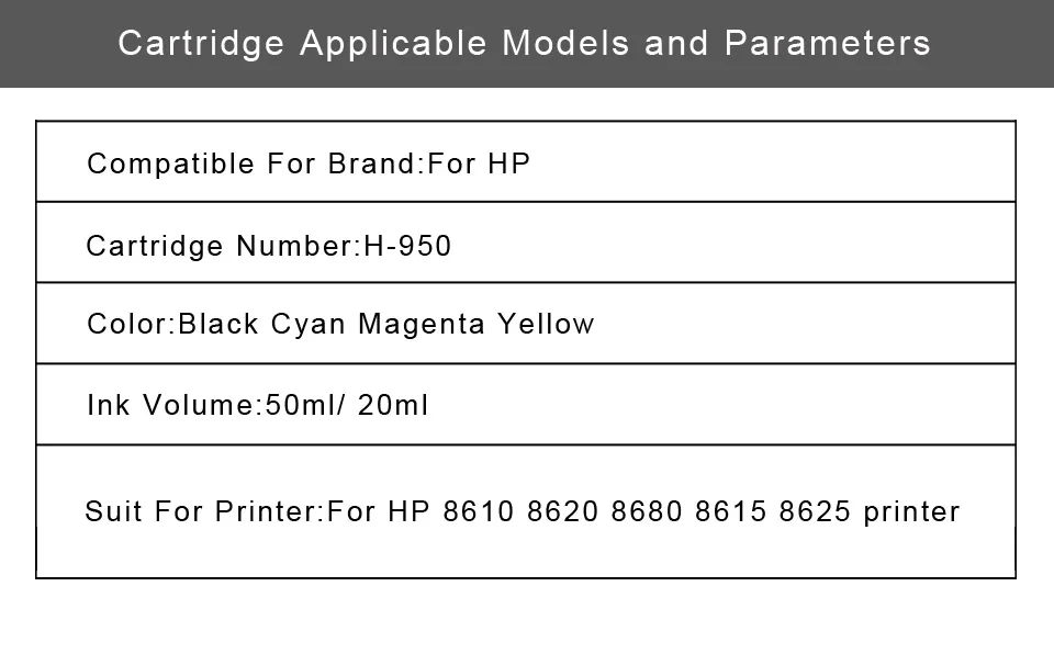 INKARENA совместимый картридж с чернилами Замена для HP 950 XL 951 Officejet Pro 8600 8100 8610 8680 8615 8620