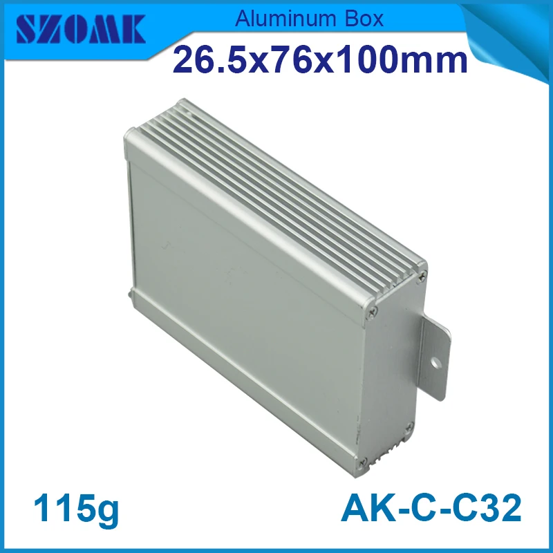 

4 pieces aluminium electronics case enclosure 26.5*76*100 mm aluminium extruded enclosure plc enclosure
