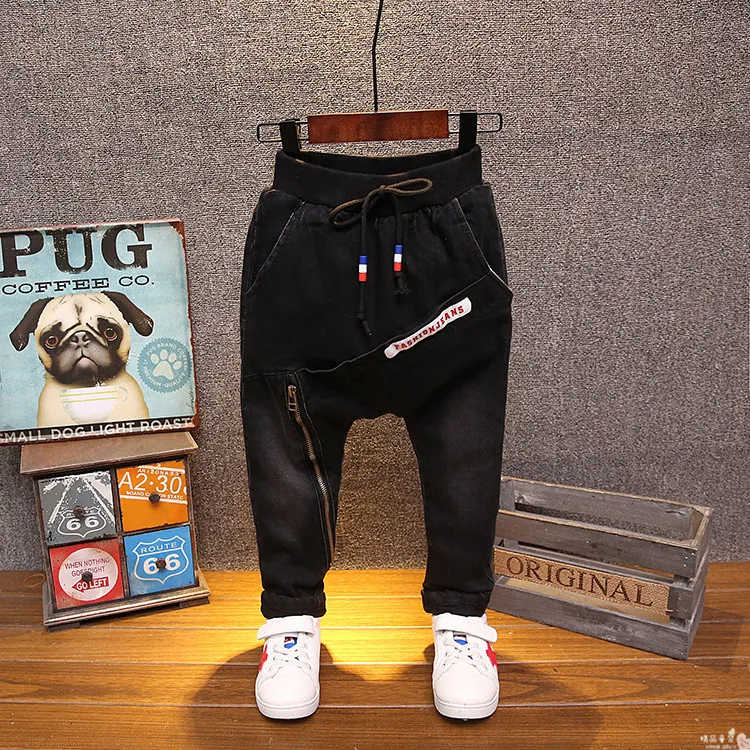 

Winter boy haroon pants black and velvet jeans