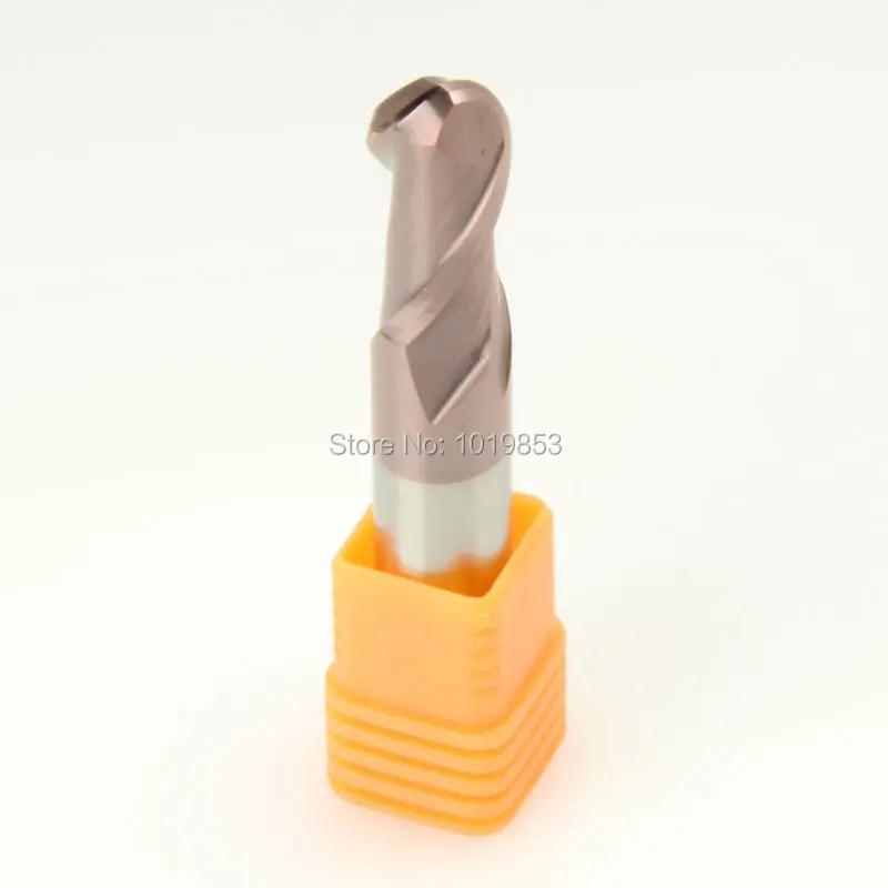 

SLONS S300-R3x6x50L HRC55 tungsten solid carbide BALL NOSE end mill for steel or copper