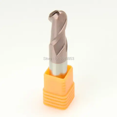 Moinho de Extremidade Contínuo do Nariz da Bola do Carboneto do Tungstênio de Slons Hrc55 para o Aço ou o Cobre S300-r3x6x50l