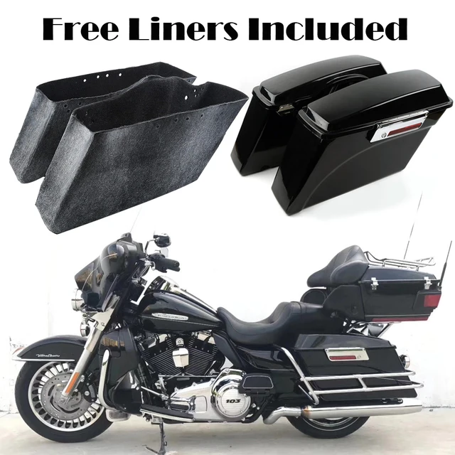 Motorcycle Saddle Bags Hard Trunk Saddlebags For Harley Dyna Electra Motorcycle Saddle Bags Hard Trunk Saddlebags For Harley Dyna Electra Glide Road King Street