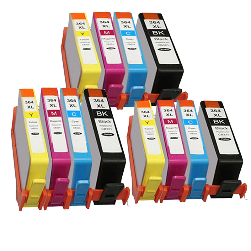 12 Cartuchos de Tinta Compatible HP 364 XL Para HP Photosmart Premium B109 B110 C309a B209 C309g
