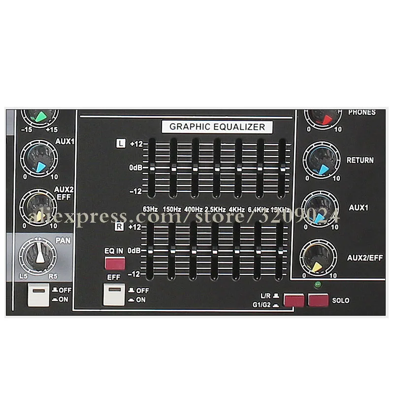 Pro Karaoke Audio Mixer Bluetooth 8 Channel