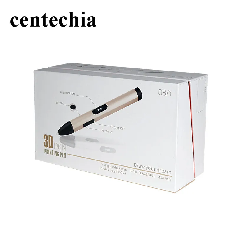 3d ручка Centechia для принтера с оригинальной коробкой лучший подарок на день