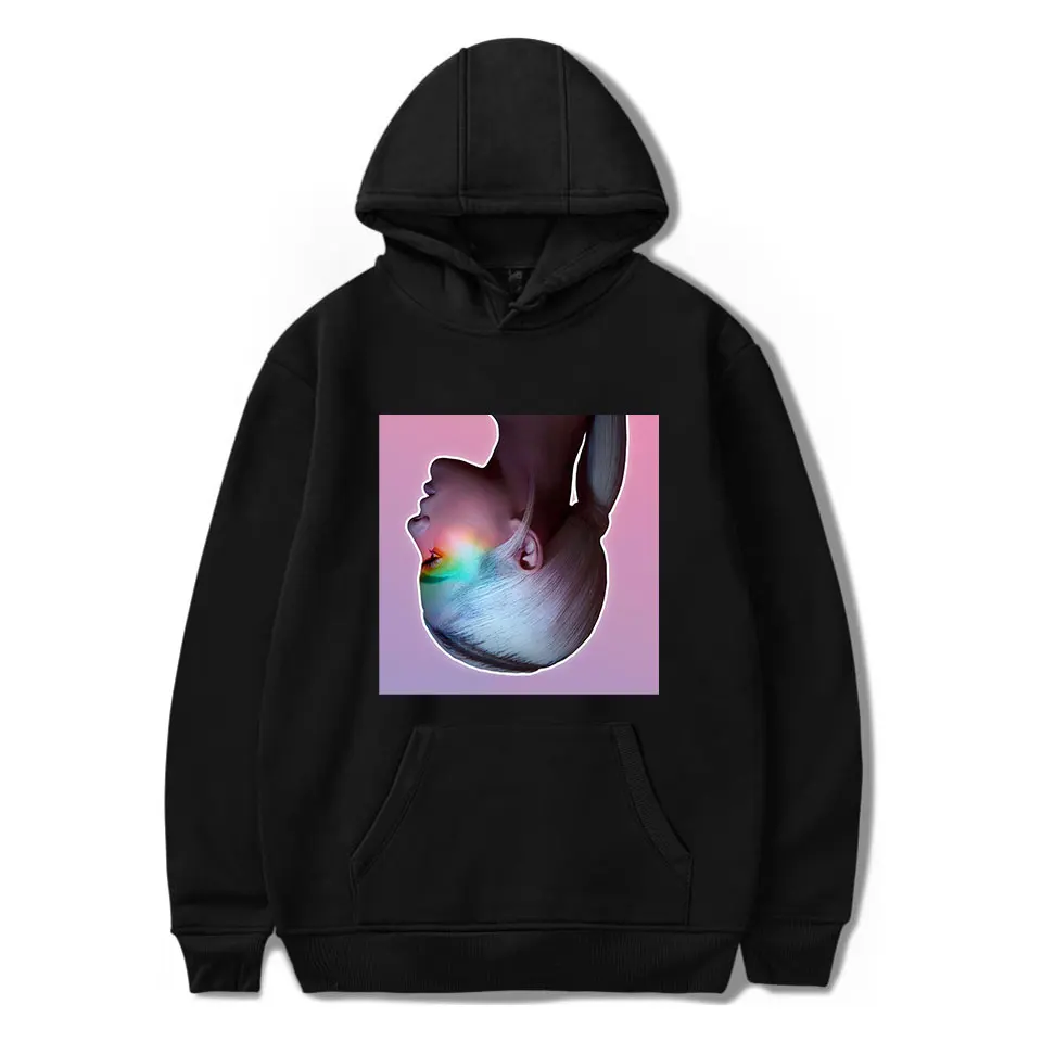 

FADUN TOMMY Hoodies Kawaii Ariana Grande Print Sweatshirt Long Sleeve Women and men Clothes 2019 Hot Sale Casual Kpop Plus Size
