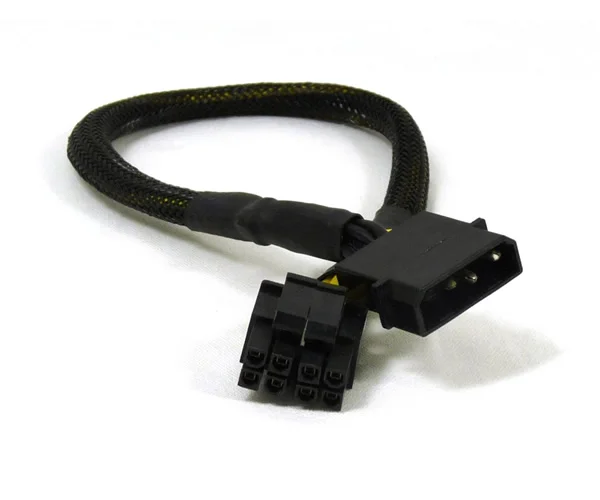 100pcs 4-Pin Molex Male to 8pin (4+4Pin Detachable) EPS-12V Converter Adapter Black Sleeves |