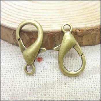 

160pcs Lobster Clasp Hooks Antique bronze Color Parrot Clasps for necklace bracelet chain DIY,Jewelry Accessory Findings Parts
