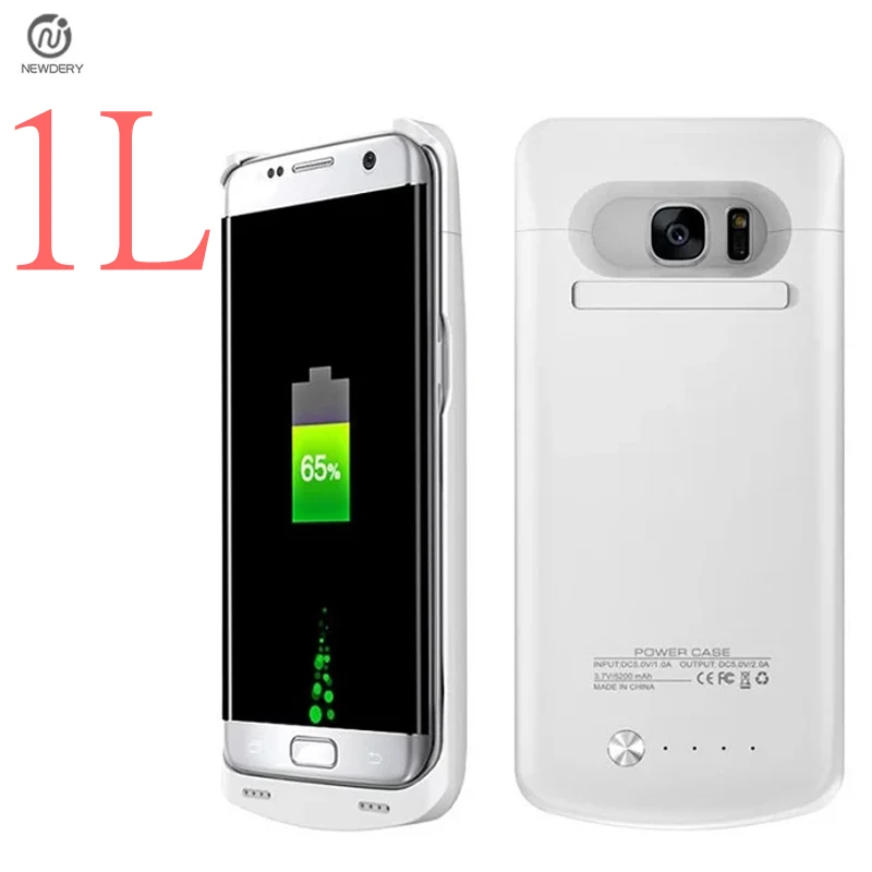 

NEWDERY 1L CN Ship 5200mAh External Battery Backup accumulator Charger Case Cover Pack Power Bank for samsung galaxy S7 edge