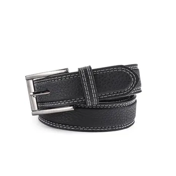 

SHANH ZUN Fashion Simple Designers Men Pin Buckle Leather Luxury Belts Business Male Alloy Buckle Belts for Men Ceinture Homme 3