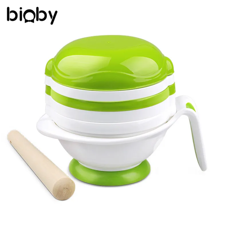 8Pcs/Set Baby Food Mill Grinder Grater Infant Toddler Food Supplement Maker Tools Gadgets Baby