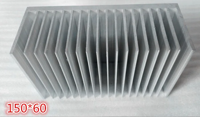 Largura Eletrônica 150 mm da Aleta de Alumínio de Alta Potência Alta 60 mm Dissipador de Calor do Radiador 100*60*150 mm do Comprimento 100 mm - Imagem 2