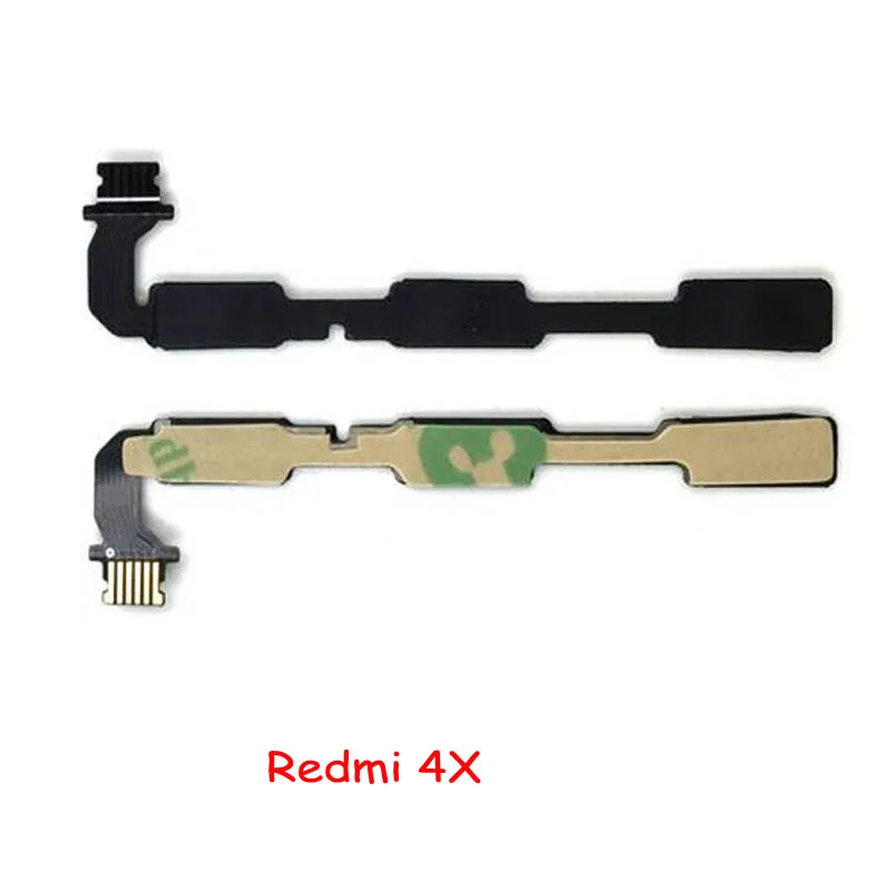 Новый гибкий кабель с кнопкой включения и громкости для Xiaomi Redmi 3 3S 4 Pro 6 4X 4A 5A Note 2