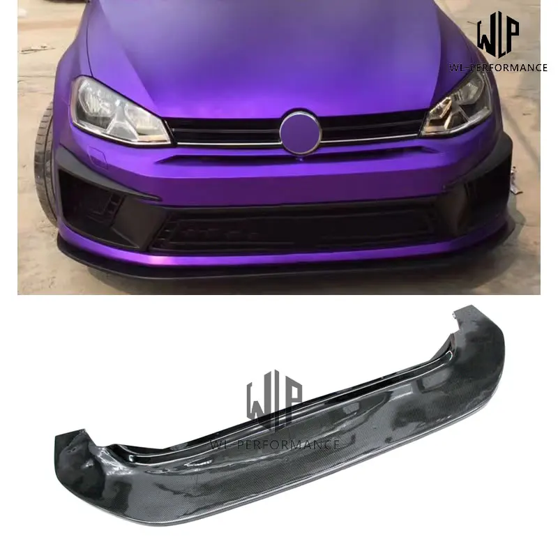 Сплиттер для переднего бампера Golf 7 MK7 R400 из углеродного волокна автомобильный