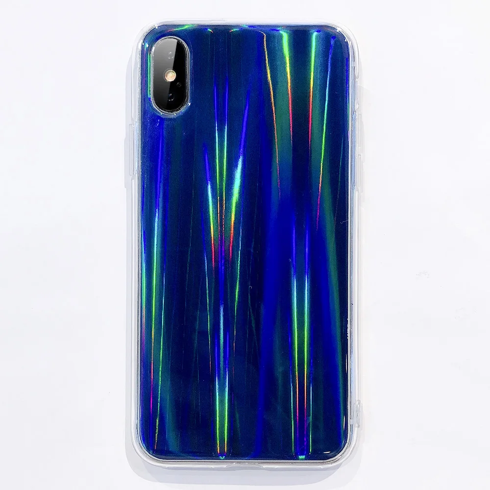 KIPX1122D_1_JONSNOW Aurora Shining Laser Phone Case for iPhone 6 6S 7 8 Plus X XS XR XS Max Glossy Soft Silicone Case Back Cover Capa Coque Fundas