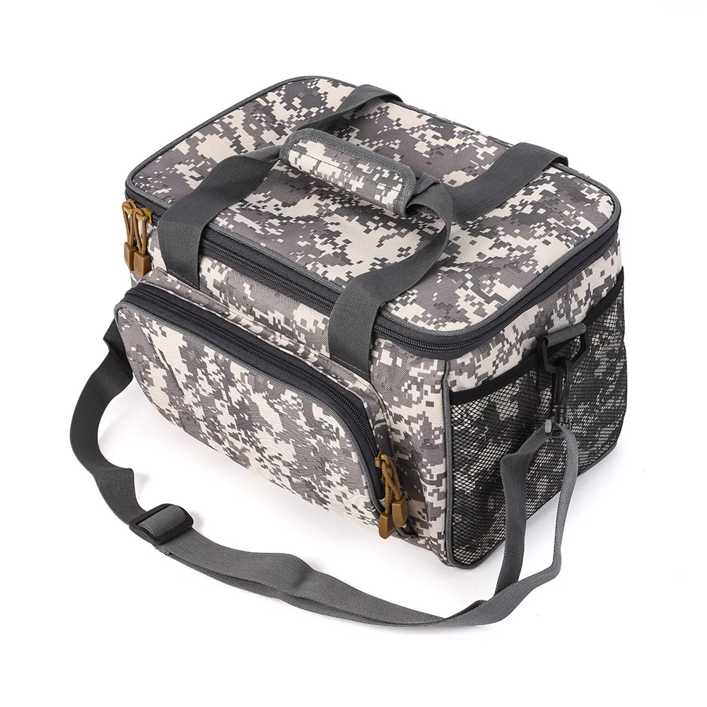 Bolsa de Pesca Pano ao ar Quadrado Lona Isca Crossbody Oxford Livre Fotografia Pesca Equipamento Frete Grátis 30 Cheap Bolsas de pesca