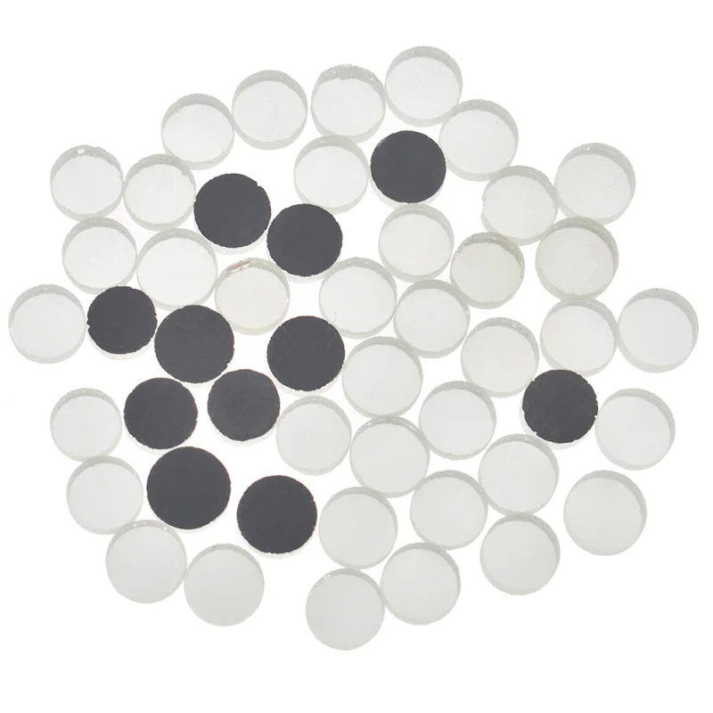 50PCS Round Glass Mini Mirror Mosaic Tiles Bulk DIY Handmade Craft Hobbies Artwork Decoration Supplies