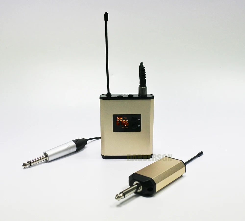 Buy acoustic guitar UHF rechargeable bodypack transmitter receiver portable
