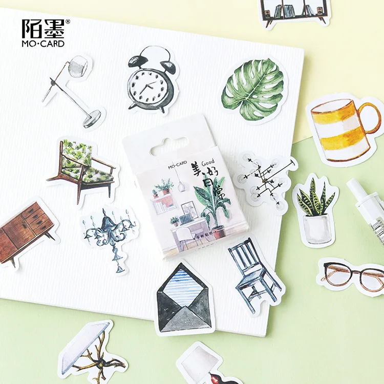 

Lucky Good Life Stickers Set Decorative Stationery Stickers Scrapbooking DIY Diary Album Stick Lable