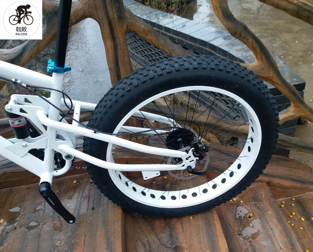 Kalosse гидравлические тормоза с полной подвеской M310 Fat bike 26*4,0 дюймов Снежный велосипед fat велосипед горный велосипед 24 скорости