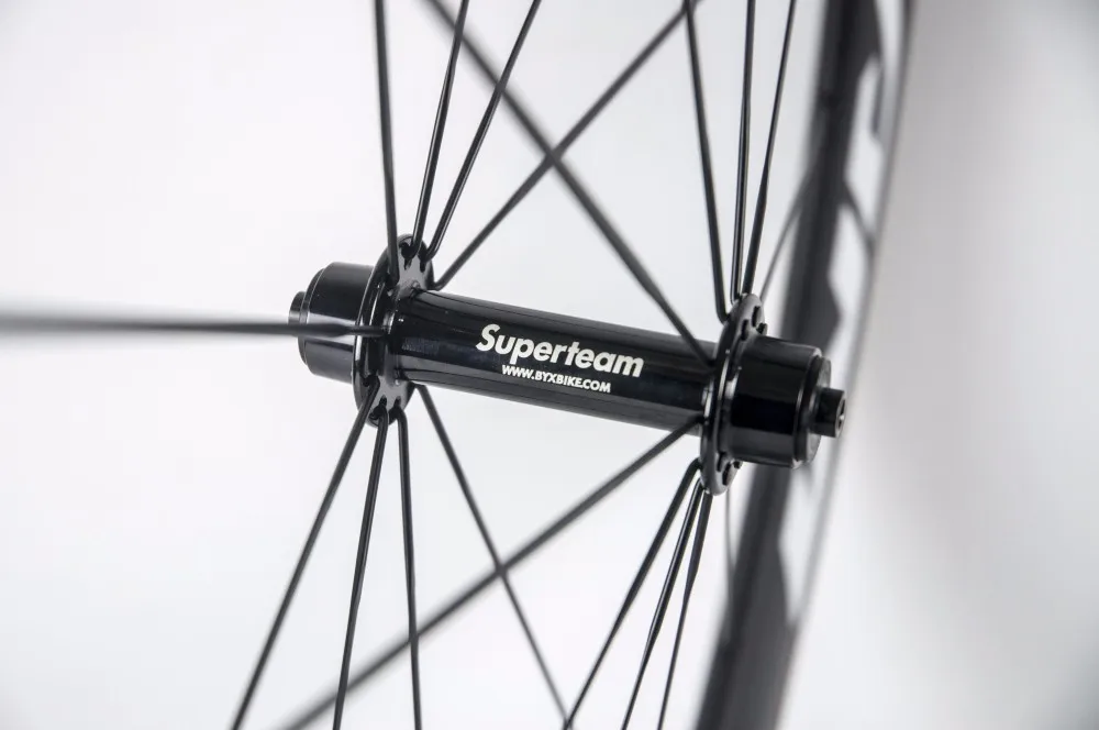 Discount Superteam carbon clincher 700c 60mm road bike wheels UD matte 9