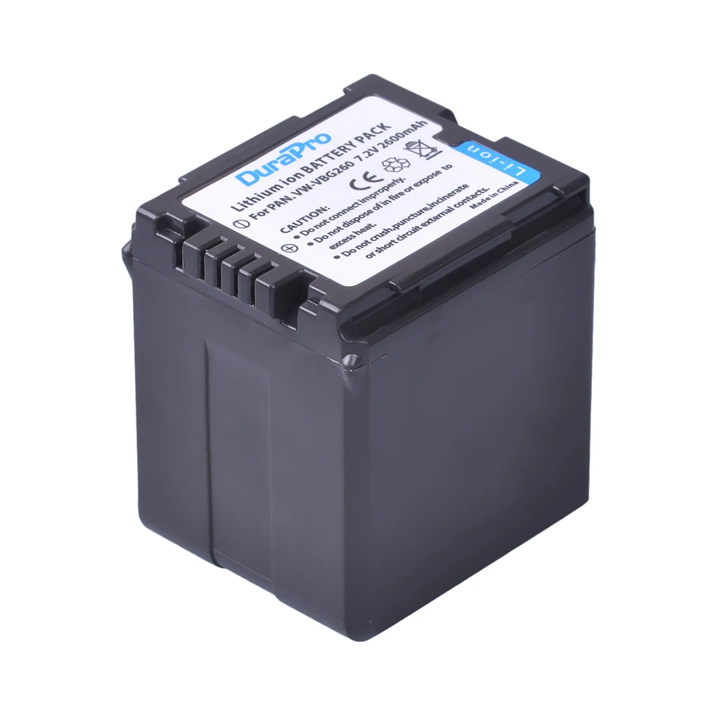 4 шт. DuraPro VW-VBG260 VW VBG260 VWVBG260 Li-Ion Батарея для цифрового фотоаппарата Panasonic HS250 SDR-SD7 HDC-MDH1 HDC-DX1 VDR-D51 SDR-H200 Камера