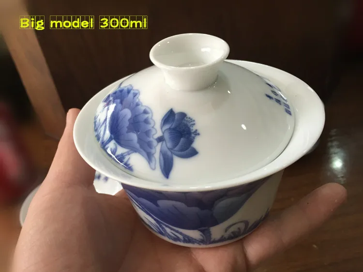 200 мл большая емкость китайский Tureen кунг-фу чайная чаша, Gongfu Gaiwan Чайник, керамический чайный сервиз