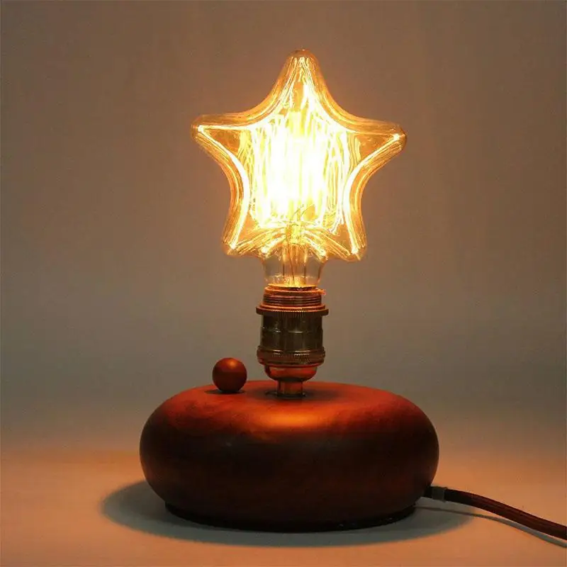 Ретро лампа Эдисона E27 110 V/220 V 40 W винтажный в форме сердца ампул лампа Эдисона лампа нить накаливания лампочка
