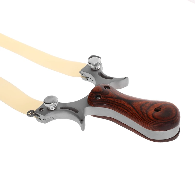 مقلاع قوية مقبض خشبي المنجنيق الصيد في الهواء الطلق اطلاق النار دون الفرقة