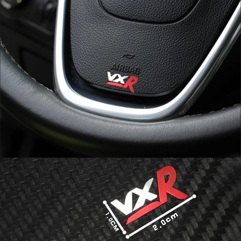 

50pcs Small VXR Mini Badge Sticker Steering Wheel Car Styling Gear Knob Pure Metal 20x10mm