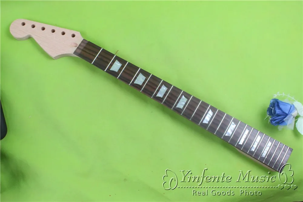 

one LEFT unfinished Guitar neck electric guitar neck Solid wood 24 fret New ROSEWOOD FINGERBOARD #Y15