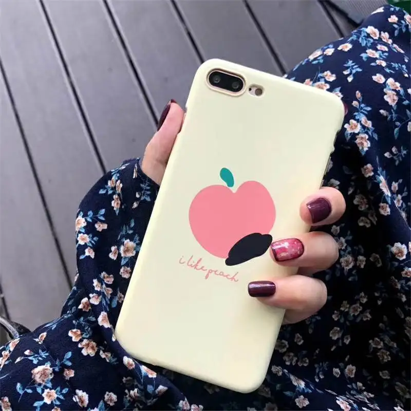 Ins чистая красная с жестким корпусом для Iphone 66S 6P 78 78plus X Женская свежая