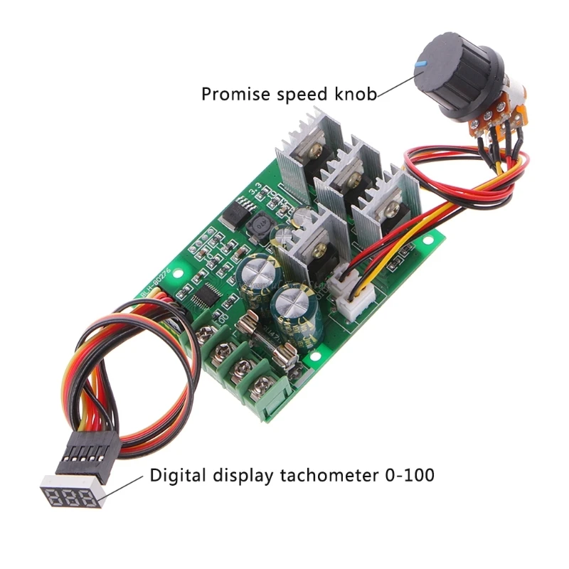 30A DC 6-60 в ШИМ контроллер скорости двигателя плата диммер регулятор тока+ дисплей Dls HOmeful