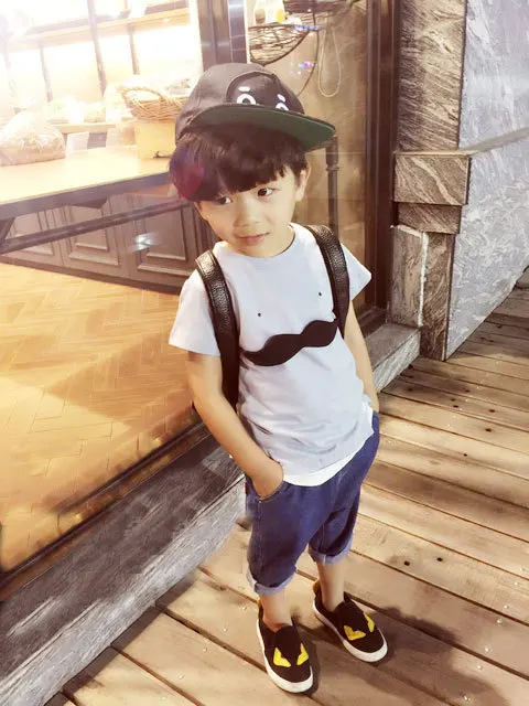 8Boys Denim Harem Jeans Kids Pants Trousers Light Color Cotton Soft Elastic Waist Casual Children Kids Roupas Menina Boys