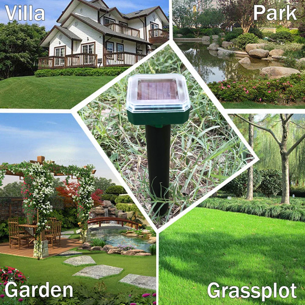 

Ultrasonic Wave Solar Power Plug-In Farm Eco-friendly Mouse Pest Repeller Waterproof Durable Outdoor Energy-Saving Intelligent