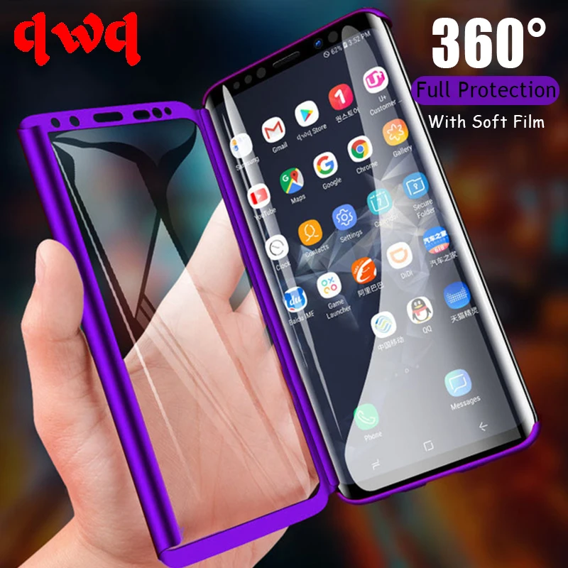 

Luxury 360 Degree Shockproof Phone Case For Samsung Galaxy S9 S8 S10 Plus S7 Edge Cover Shell For Galaxy S10E Note 9 8 Cases Bag